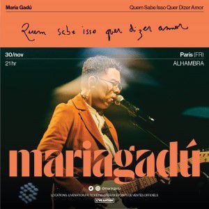 Maria Gadú en concert à l'Alhambra en novembre 2023