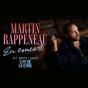 Martin Rappeneau en concert au Café de la Danse