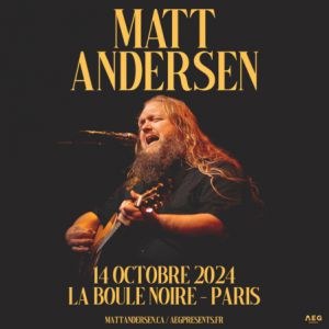 Matt Andersen en concert à La Boule Noire en 2024