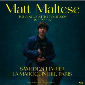 Matt Maltese en concert à La Maroquinerie en février 2024