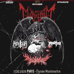 Mayhem en concert Elysée Montmartre en février 2026