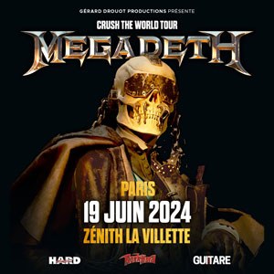 Megadeth concert au Zenith de Paris en juin 2024