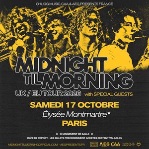 Midnight Til Morning Concert Elysée Montmartre Paris 2026