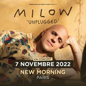 Milow en concert au New Morning en 2022