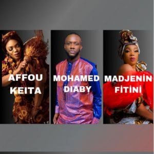 Mohamed Diaby, Affou Keita et Madjenin Fitini au Casino de Paris