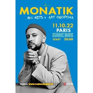 Monatik en concert à Casino de Paris en 2022