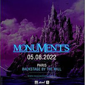 Monuments en concert au Backstage By the Mill en 2022