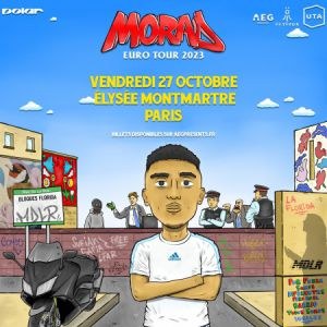 Morad en concert à Elysée Montmartre le 27 octobre 2023