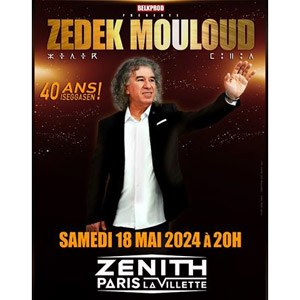 Mouloud Zedek en concert au Zénith de Paris en mai 2024