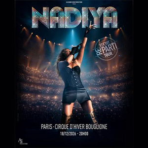 Nadiya en concert Cirque d'Hiver Bouglione le 18 décembre 2026