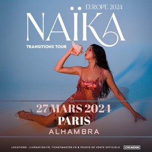 Naïka en concert à l'Alhambra en mars 2024