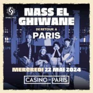 Nass El Ghiwane en concert au Casino de Paris en mai 2024