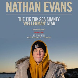 Nathan Evans en concert Les Etoiles en avril 2022