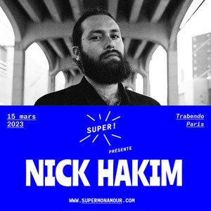 Nick Hakim en concert au Trabendo en mars 2023