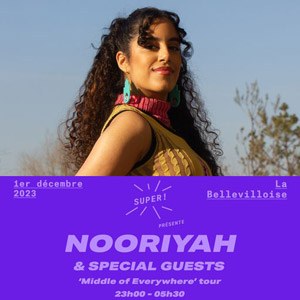 Nooriyah en concert à La Bellevilloise en décembre 2023