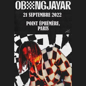 Obongjayar en concert au Point Ephemere en septembre 2022