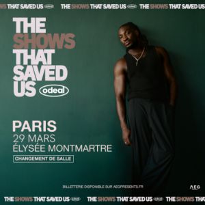 Odeal en concert Elysée Montmartre en mars 2026