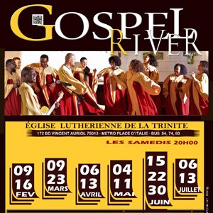 Oh Happy Day avec Gospel River à l'Eglise Luthérienne de la Trinité