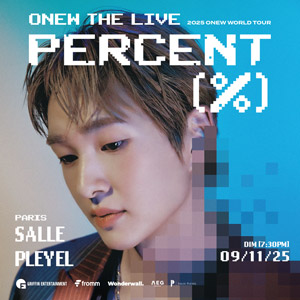 Onew en concert Salle Pleyel le 9 novembre 2025
