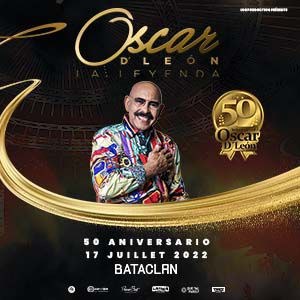 Billets Oscar D'leon en concert au Bataclan en 2022 Le Bataclan - Paris le 17/07/2022