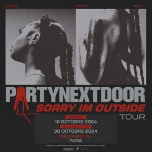 Partynextdoor en concert à la Salle Pleyel en octobre 2024