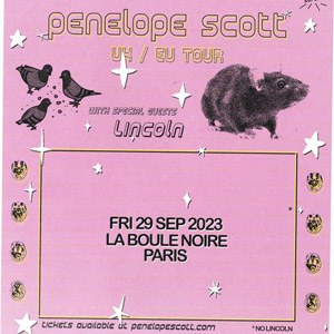 Penelope Scott en concert à La Boule Noire le 29 septembre 2023