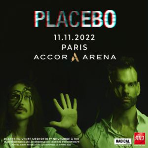 Placebo en concert à l'AccorHotels Arena en novembre 2022