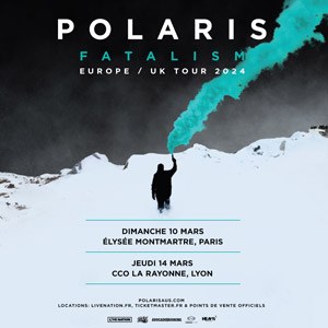 Polaris en concert à l'Elysée Montmartre en mars 2024