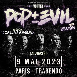 Pop Evil en concert au Trabendo en mai 2023