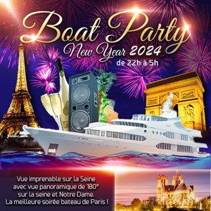 Prestige Boat Party New Year 2024 La Péniche Notre-Dame