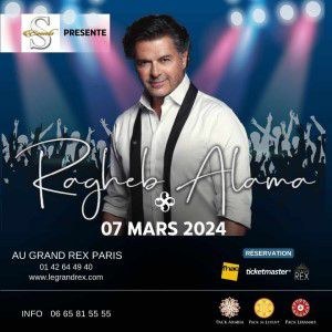 Ragheb Alama en concert Le Grand Rex en mars 2024