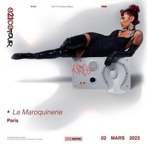 Raye en concert à La Maroquinerie en mars 2023