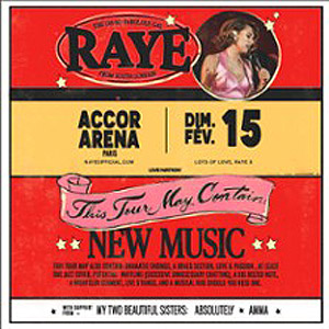 Raye en concert Accor Arena le 15 février 2026
