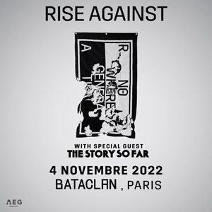 Rise Against Le Bataclan - Paris vendredi 4 novembre 2022