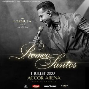 Romeo Santos en concert à Accor Arena le 1er juillet 2023