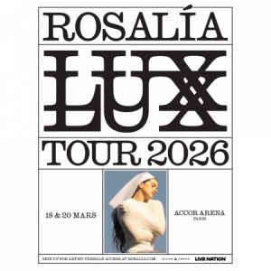 Rosalia en concert Accor Arena en mars 2026
