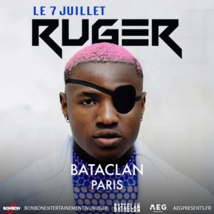 Ruger en concert au Bataclan en juillet 2024