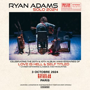 Ryan Adams en concert au Bataclan octobre 2024