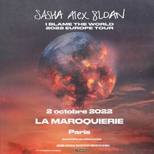 Sasha Alex Sloan en concert à La Maroquinerie en 2022