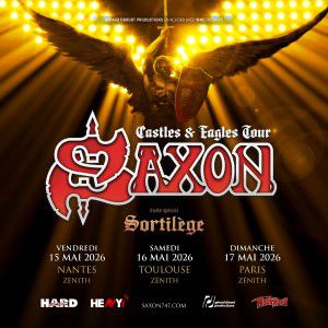 Saxon en concert Zénith Paris - La Villette le 17 mai 2026