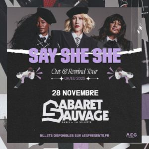 Say She She en concert Cabaret Sauvage le 28 novembre 2025