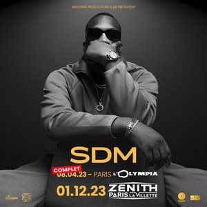 SDM Zénith de Paris - La Villette - Paris vendredi 1 décembre 2023