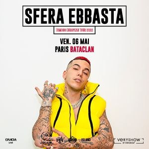 Sfera Ebbasta en concert au Bataclan en mai 2022