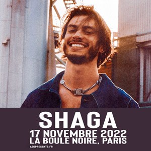 Shaga en concert à La Boule Noire en novembre 2022
