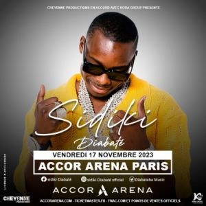 Sidiki Diabate en concert à l'Accor Arena en novembre 2023