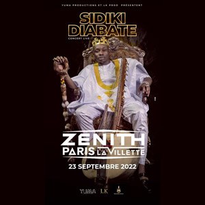 Billets Sidiki Diabaté Zénith de Paris - La Villette - Paris vendredi 23 septembre 2022