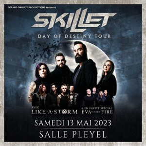 Skillet en concert Salle Pleyel en mai 2023