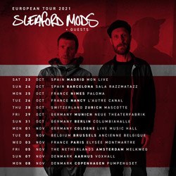 Sleaford Mods en concert à l'Elysée Montmartre en novembre 2021