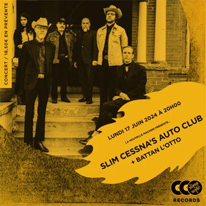 Slim Cessna's Auto Club en concert au Supersonic Records