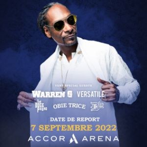 Snoop Dogg en concert à l'Accor Arena en septembre 2022